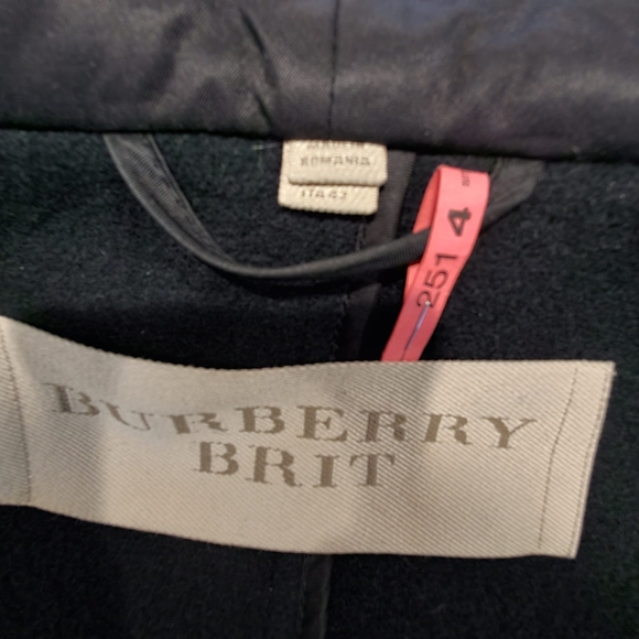 Burberry Burwood Black 100% Wool Duffle Toggle & Zip Hooded Coat - Picture 10 of 12